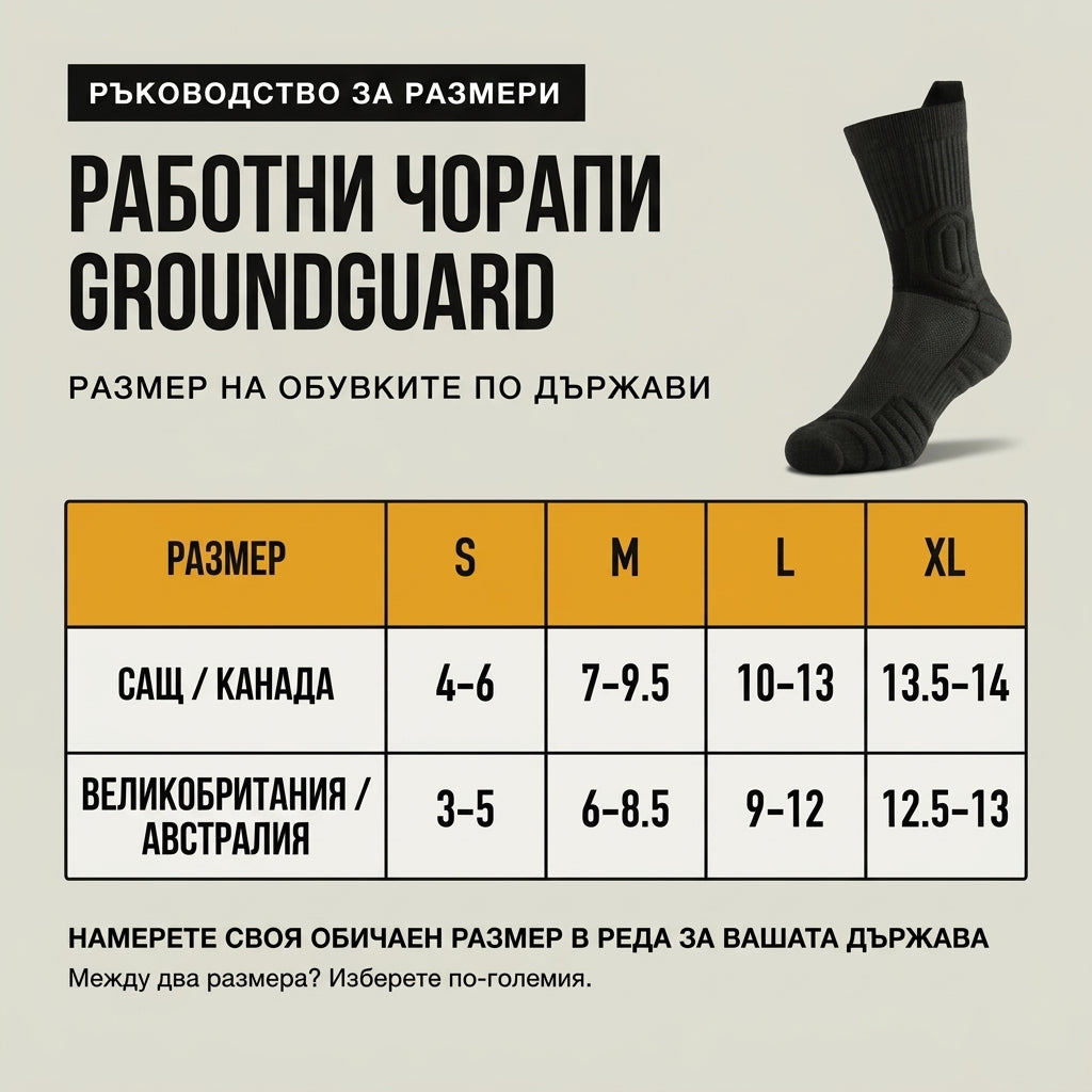 GroundGuard™ работни чорапи